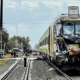 A Brightline passenger train collided with a fire truck in Delray Beach, Florida, resulting in multiple injuries and significant damage. The incident occurred at the intersection of East Atlantic Avenue and Southeast 1st Avenue.