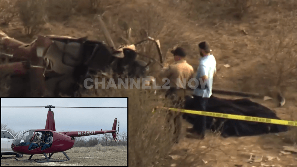 Uvalde, TX – Two people lost their lives after a private helicopter crashed near the Uvalde/Kinney County line on Thursday afternoon, authorities confirmed.According to the Federal Aviation Administration (FAA), the Robinson R44 – a four-seat helicopter – went down at approximately 1:20 p.m.