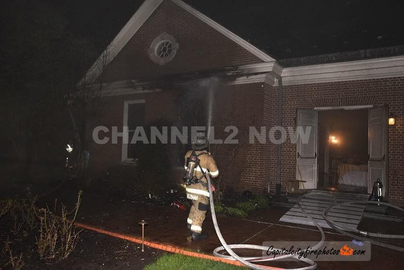 HARRISBURG, PA – An early morning fire at the Pennsylvania Governor’s Residence is under investigation as a suspected act of arson, according to Pennsylvania State Police.
The incident occurred around 2:03 a.m. Saturday in the 2000 block of North Front Street.
City fire crews were dispatched to the scene under Box 1-3 for reports of a building fire at the official residence.