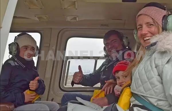 A tragic helicopter crash in the Hudson River on Thursday claimed the lives of a family of five visiting New York City from Barcelona, Spain, along with their pilot.
The family had traveled to the city to celebrate the birthday of one of their young children when the sightseeing tour ended in disaster just minutes after takeoff.
The victims have been identified as Agustín Escobar, his wife Mercè Camprubí Montal, and their three children: Agustín, 10; Mercè, 8 (who would have turned 9 that day); and Víctor, 4.