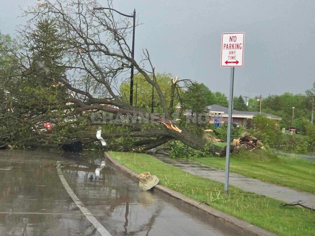 MAYVILLE, Wis. — Emergency crews responded to widespread storm damage in Dodge County Thursday evening after a confirmed tornado touched down in the city of Mayville, causing significant destruction to structures across the area.
